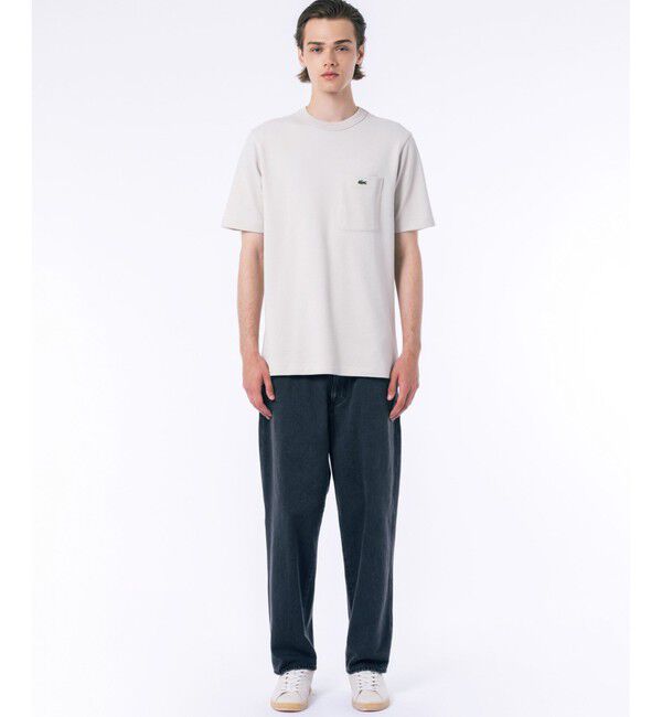 LACOSTE「鹿の子地ポケット半袖Tシャツ」|Tシャツ・カットソー|