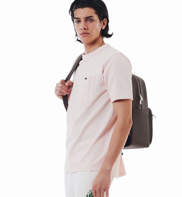LACOSTE「鹿の子地ポケット半袖Tシャツ」|Tシャツ・カットソー|