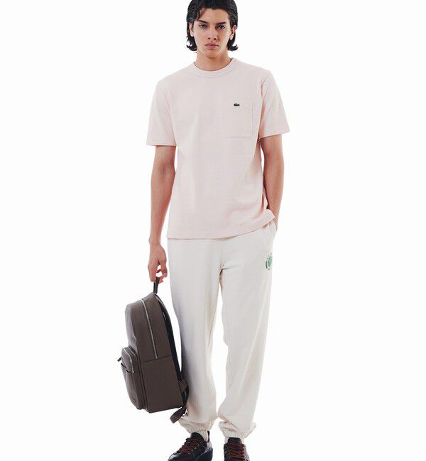 LACOSTE「鹿の子地ポケット半袖Tシャツ」|Tシャツ・カットソー|