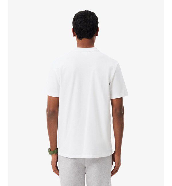 LACOSTE「ジャカードブランドネームネック鹿の子Tシャツ」|Tシャツ・カットソー|
