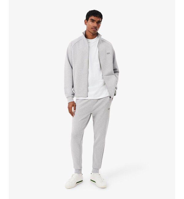 LACOSTE「ジャカードブランドネームネック鹿の子Tシャツ」|Tシャツ・カットソー|