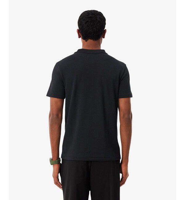 LACOSTE「ジャカードブランドネームネック鹿の子Tシャツ」|Tシャツ・カットソー|
