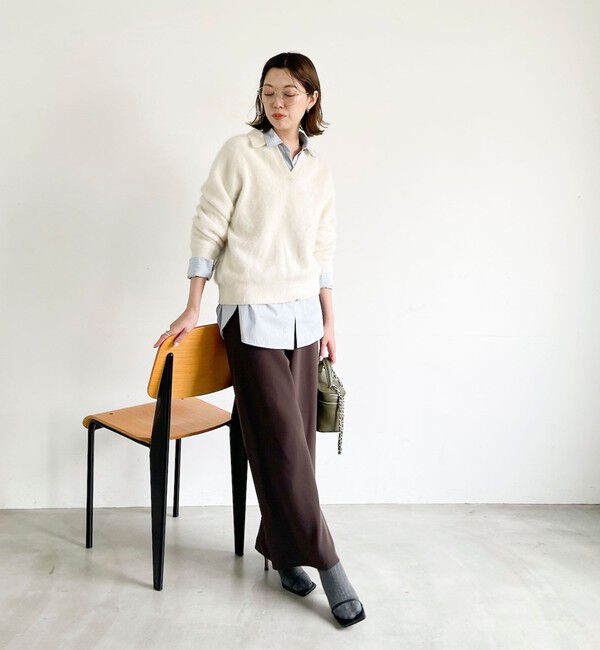 NOLLEY'S sophi「【NOLLEY&rsquo;S mgr.松葉別注・一部WEB限定色】《セットアップ》ツイルバイヤス洗練美脚パンツ」|その他|