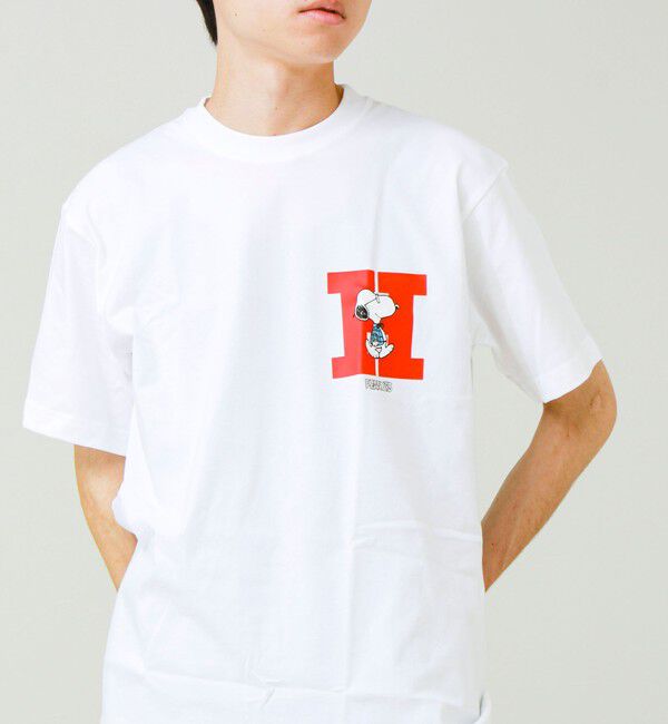 GLOSTER「PEANUTS&times;BEEFY-T クルーネックTシャツ」|Tシャツ・カットソー|ホワイト系その他2