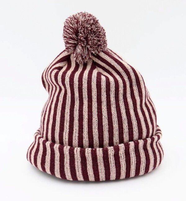 GLOSTER「【INFIELDER DESIGN/インフィールダーデザイン】ST PON BEANIE ニット帽」|ニット帽|ピンク