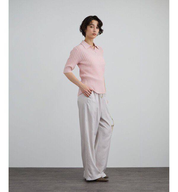 SALON adam et rope'「ワイドリブスキッパーポロシャツ」|ポロシャツ|