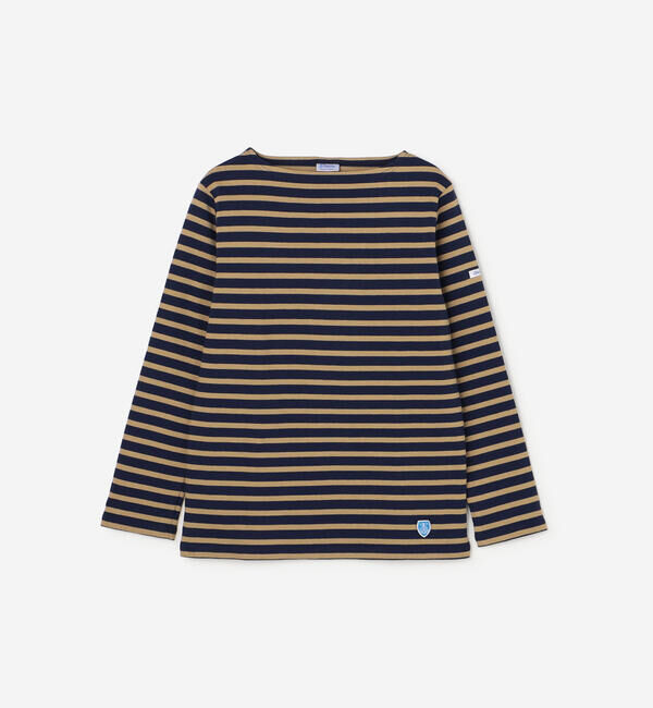 ORCIVAL「ORCIVAL | コットンロード ボートネックフレンチバスクTシャツ WOMEN」|Tシャツ・カットソー|NAVY系1