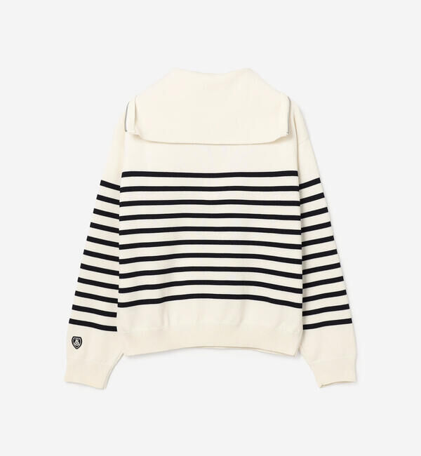 ORCIVAL「ORCIVAL | プレーティング ストライプセーラ―カラープルオーバー WOMEN」|ニット・セーター|