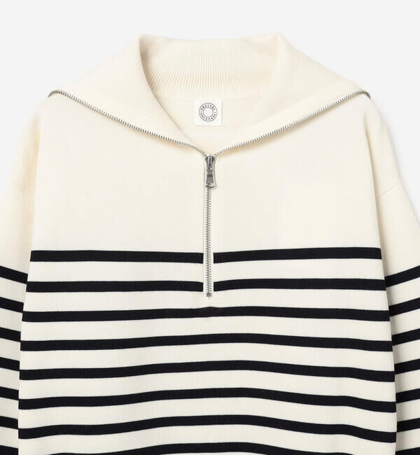 ORCIVAL「ORCIVAL | プレーティング ストライプセーラ―カラープルオーバー WOMEN」|ニット・セーター|