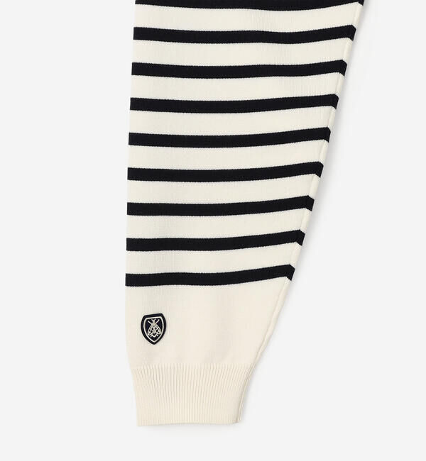 ORCIVAL「ORCIVAL | プレーティング ストライプセーラ―カラープルオーバー WOMEN」|ニット・セーター|