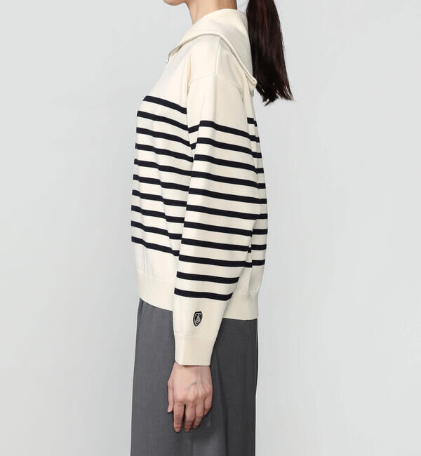 ORCIVAL「ORCIVAL | プレーティング ストライプセーラ―カラープルオーバー WOMEN」|ニット・セーター|