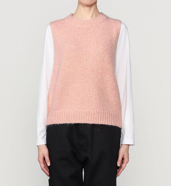 LE GLAZIK「LE GLAZIK | ミックスヤーン ベスト WOMEN」|ベスト・ジレ|
