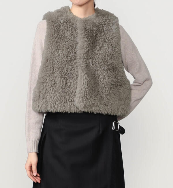 LE GLAZIK「LE GLAZIK | エコファー ジレ WOMEN」|その他|