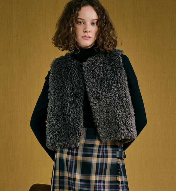 LE GLAZIK「LE GLAZIK | エコファー ジレ WOMEN」|その他|