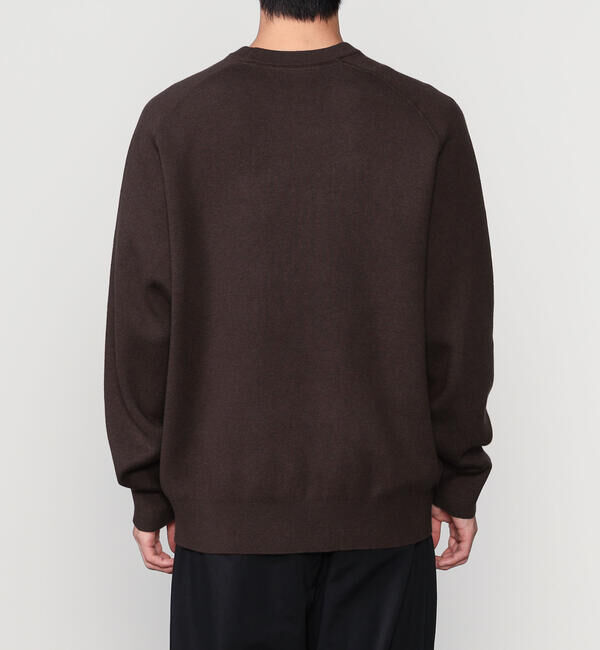 「RYE TENDER | コットンカシミア ラグランニットプルオーバー MEN」|ニット・セーター|
