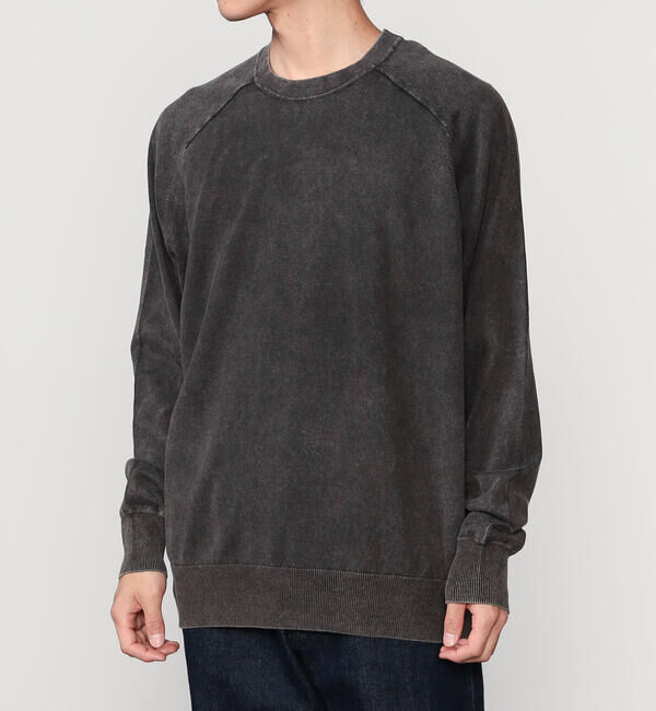  「RYE TENDER | ピグメントダイ ラグランロングスリーブ MEN」|ニット・セーター|