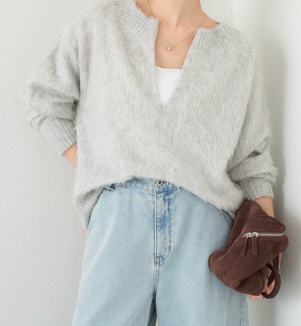  「【EC限定カラーあり/軽量/お尻周りカバー◎】エアリージップニット」|ニット・セーター|