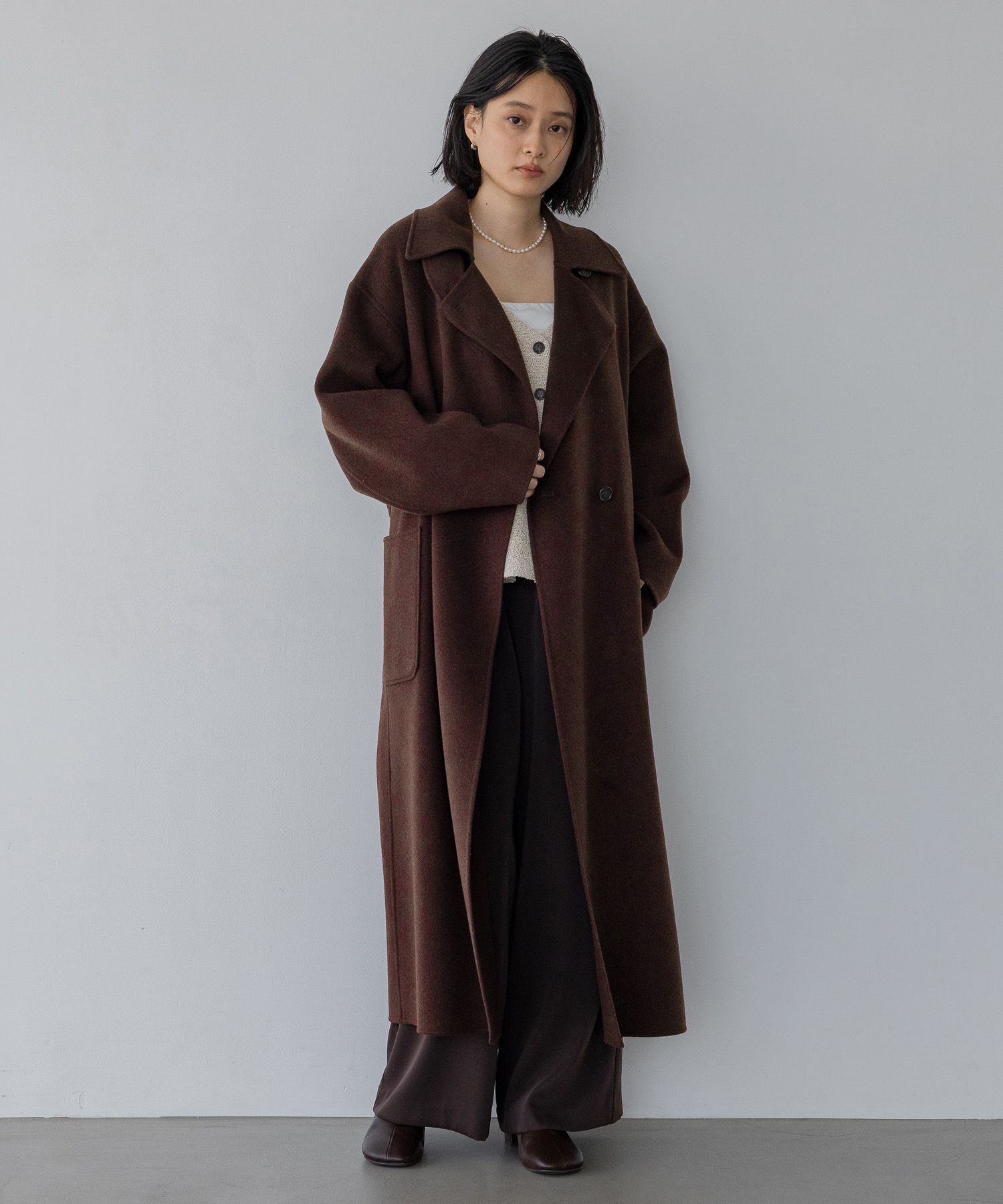 A part by 「【名品シリーズ】カシープ3WAYスタンドロングコート」|チェスターコート|