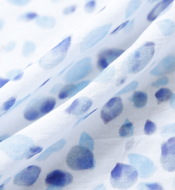 collex「Petals dance scarf 水彩フラワープリント大判スカーフ 88cm」|バンダナ・スカーフ|