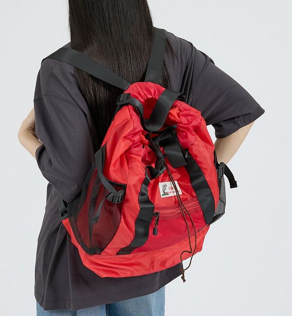 Rouge vif「追加6【CARIBOU MOUNTAINEERING】ライトウェイトパックトート」|トートバッグ|レッド