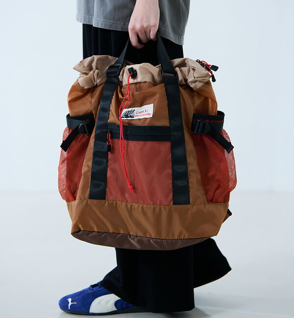 Rouge vif「追加6【CARIBOU MOUNTAINEERING】ライトウェイトパックトート」|トートバッグ|ベージュ