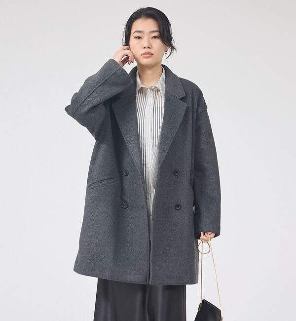 Rouge vif「【一部店舗限定】ニットビーバーコート/ダブルブレストコート」|その他|
