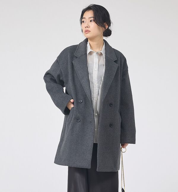 Rouge vif「【一部店舗限定】ニットビーバーコート/ダブルブレストコート」|その他|