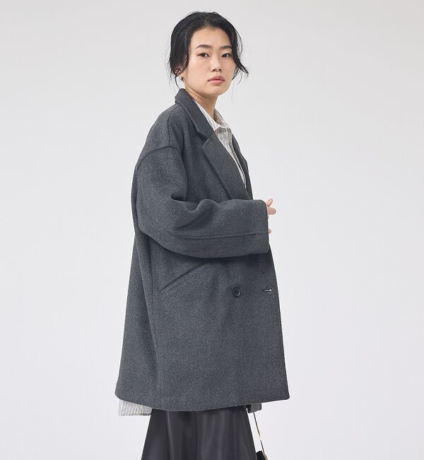 Rouge vif「【一部店舗限定】ニットビーバーコート/ダブルブレストコート」|その他|
