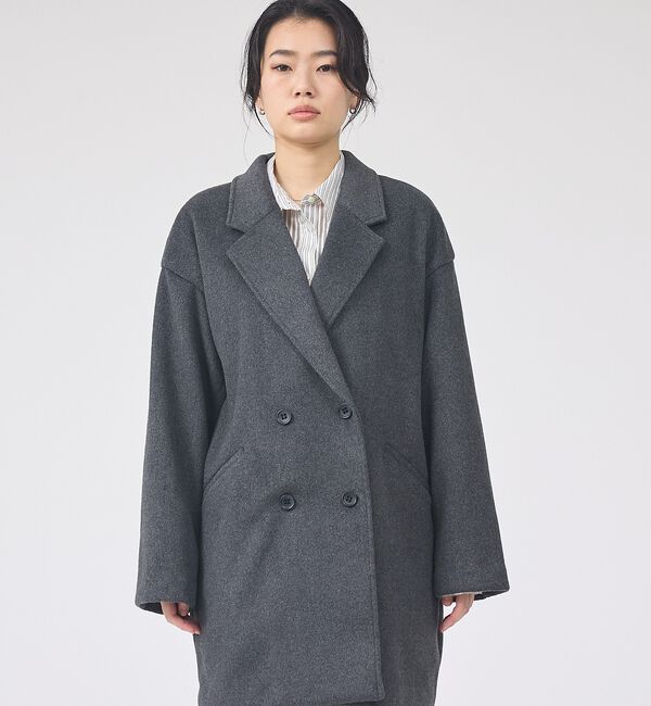 Rouge vif「【一部店舗限定】ニットビーバーコート/ダブルブレストコート」|その他|