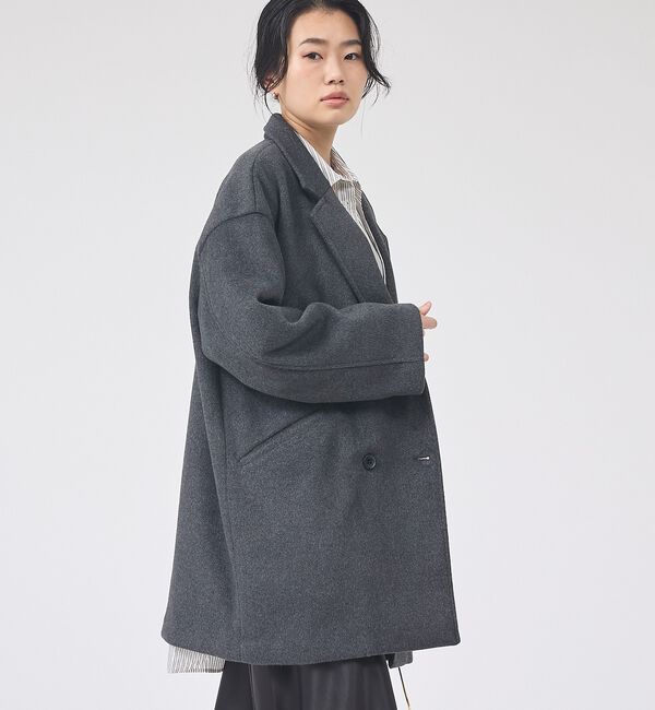 Rouge vif「【一部店舗限定】ニットビーバーコート/ダブルブレストコート」|その他|