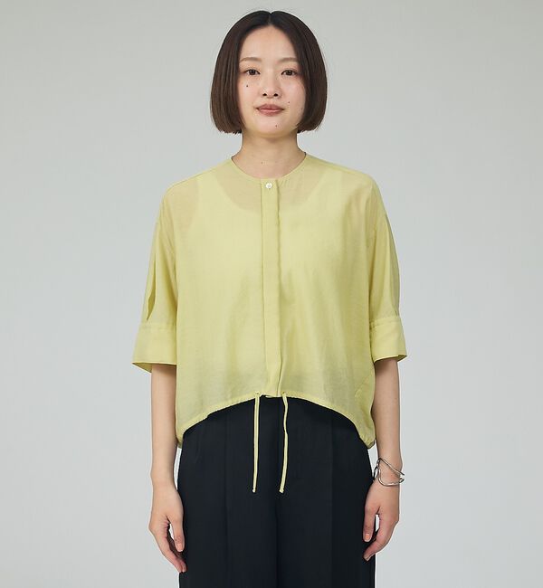 qualite「【シルエット調整可能】フォルムドロストブラウス」|シャツ・ブラウス|