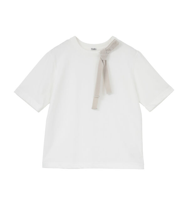 TIARA「リボンタイTシャツ」|Tシャツ・カットソー|