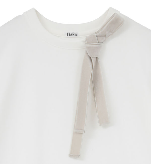 TIARA「リボンタイTシャツ」|Tシャツ・カットソー|
