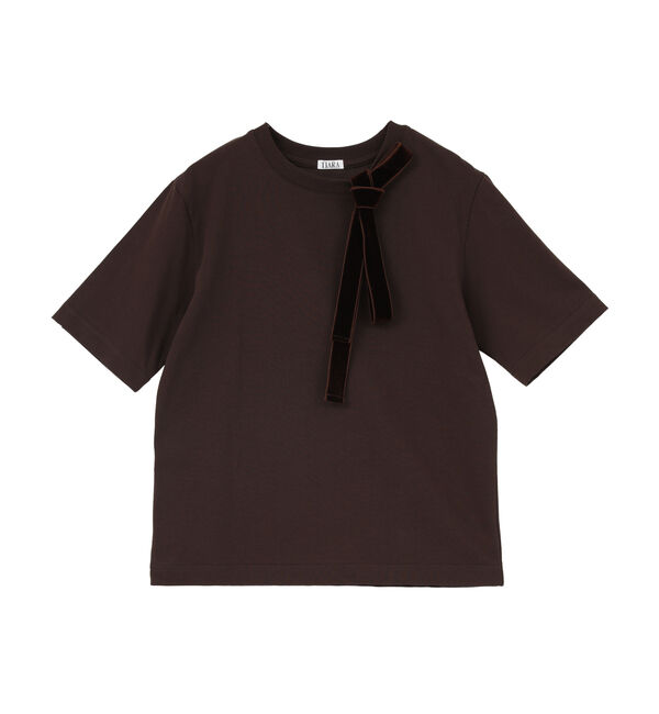 TIARA「リボンタイTシャツ」|Tシャツ・カットソー|