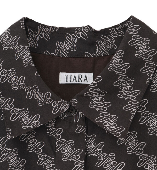 TIARA「【SHOGO SEKINE】モノグラムプリントシャツワンピース」|その他|