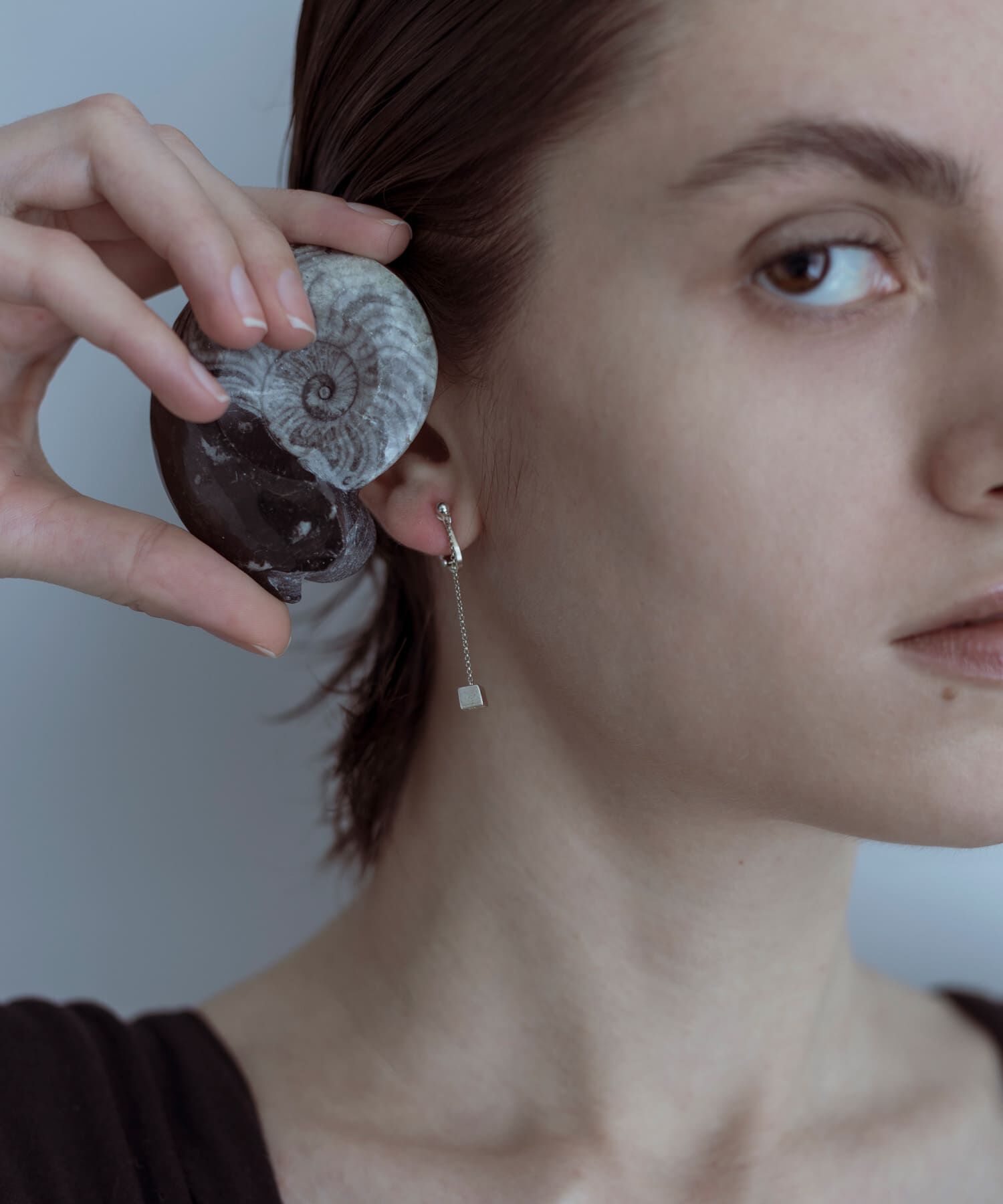 SMELLY「SMELLY so　cube chain earring」|イヤリング|