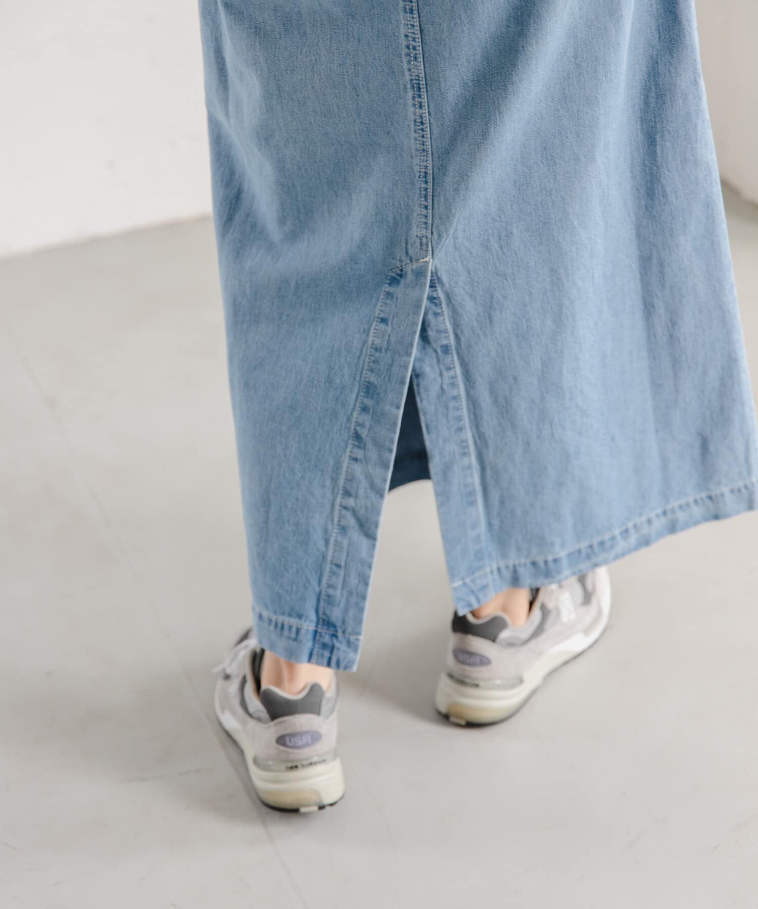 URBAN RESEARCH DOORS「FORK&SPOON　綿麻デニムスカート」|スカート|