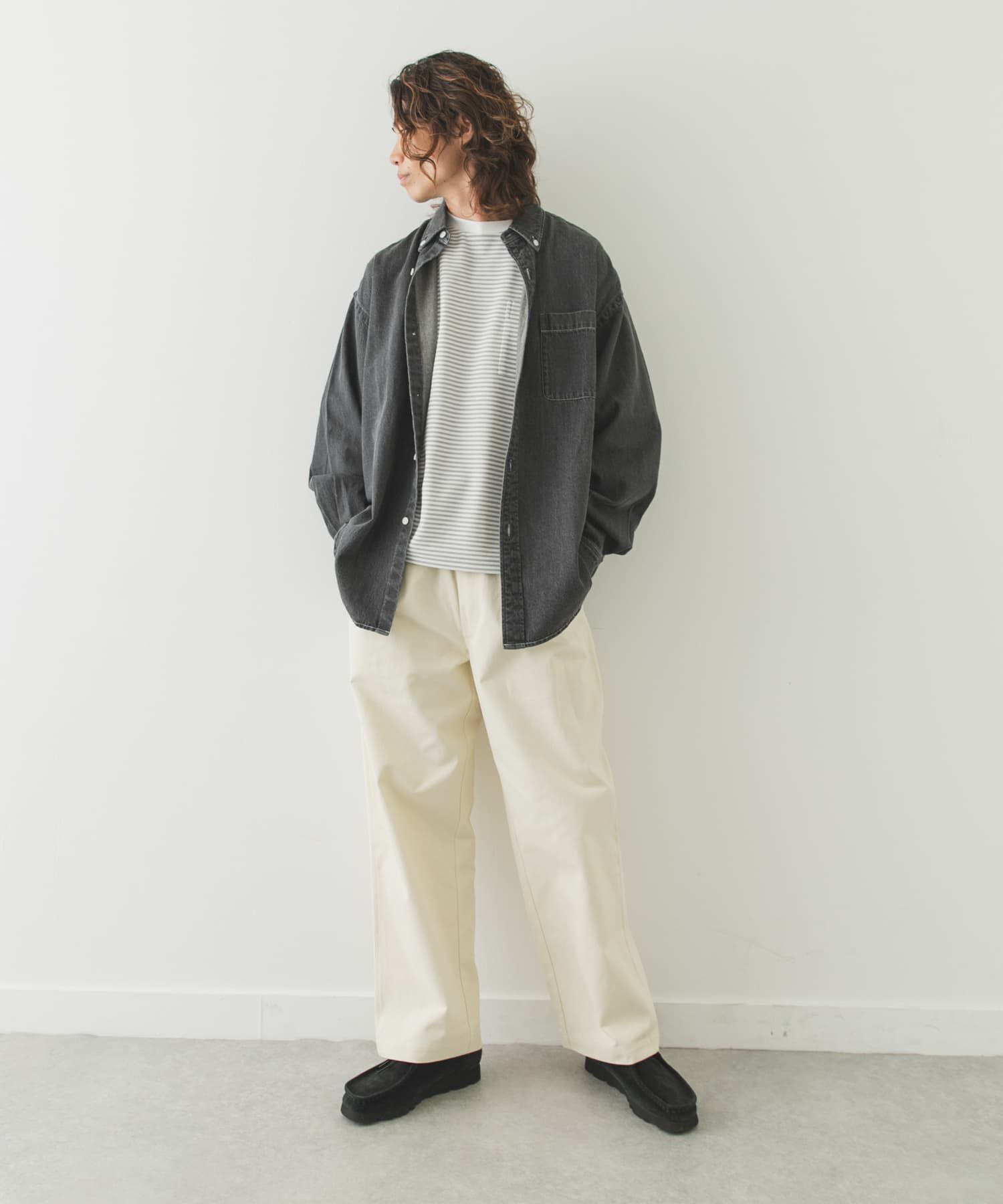 Sonny Label 「オーバーサイズデニムボタンダウンシャツ」|シャツ・ブラウス|
