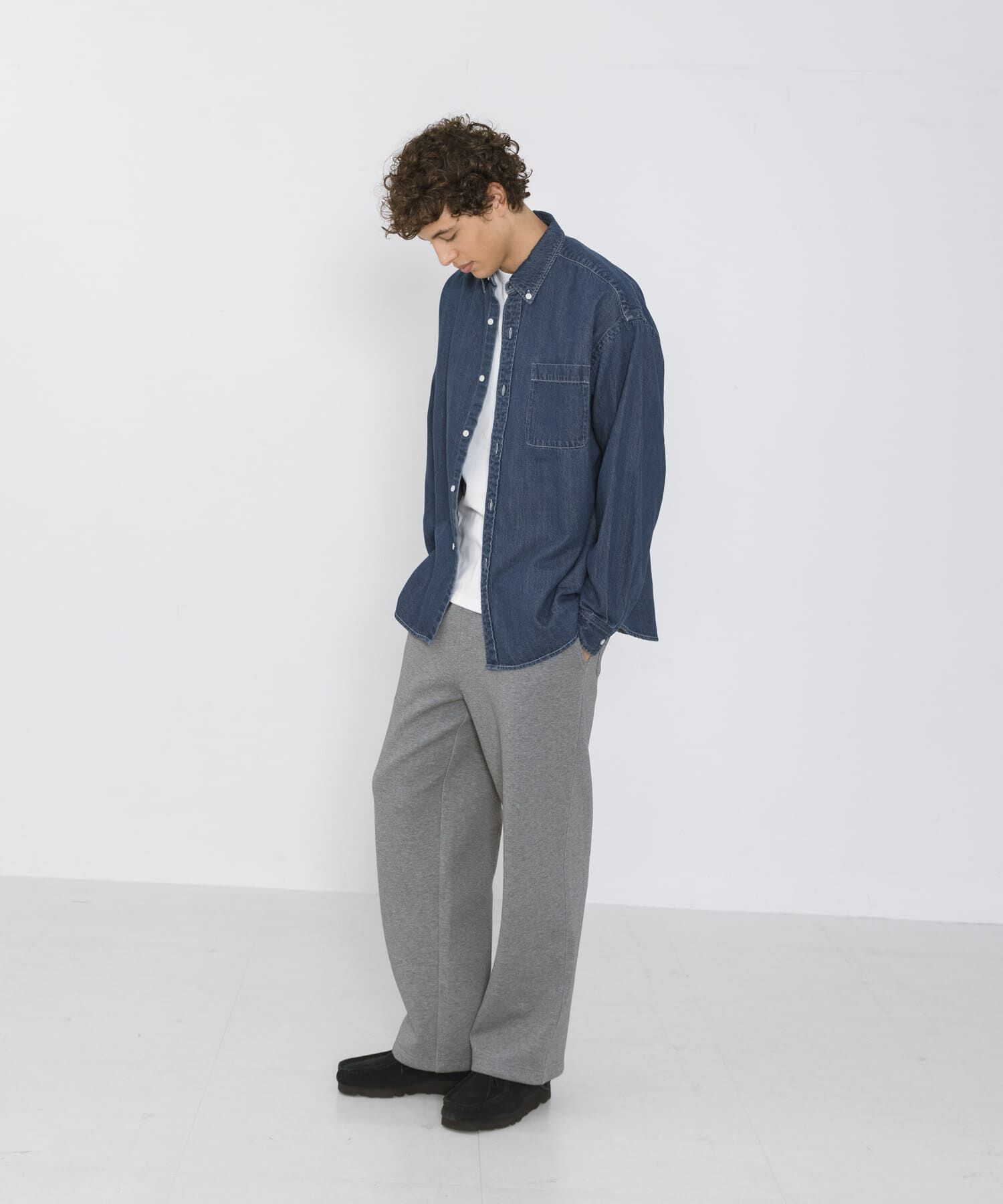 Sonny Label 「オーバーサイズデニムボタンダウンシャツ」|シャツ・ブラウス|