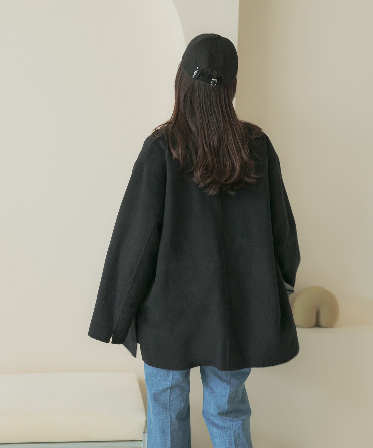 URBAN RESEARCH ROSSO「カシミヤビーバージャケットコート」|チェスターコート|