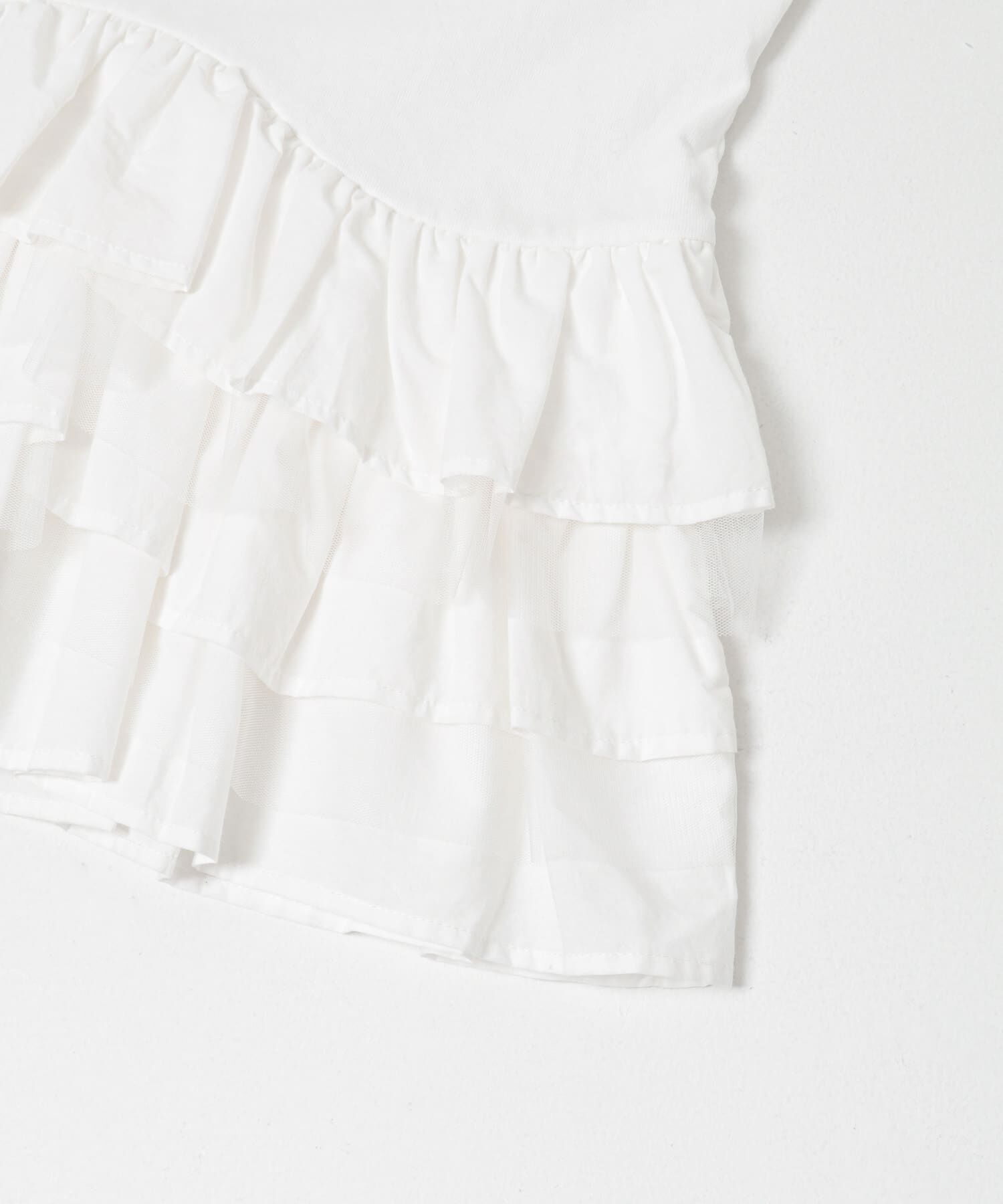 Sonny Label 「『WEB限定』ペプラムチュールフリルカットソー」|Tシャツ・カットソー|