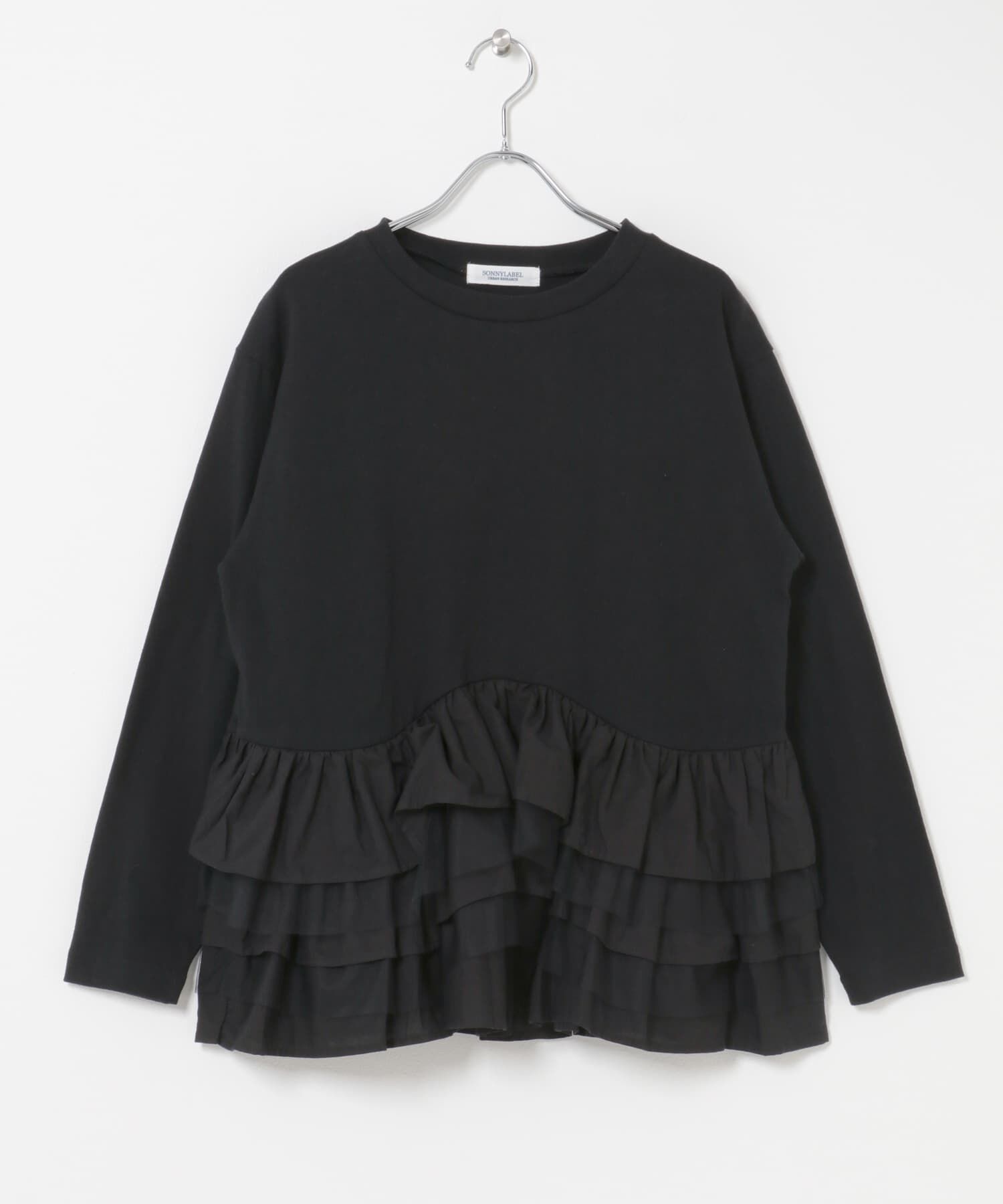 Sonny Label 「『WEB限定』ペプラムチュールフリルカットソー」|Tシャツ・カットソー|