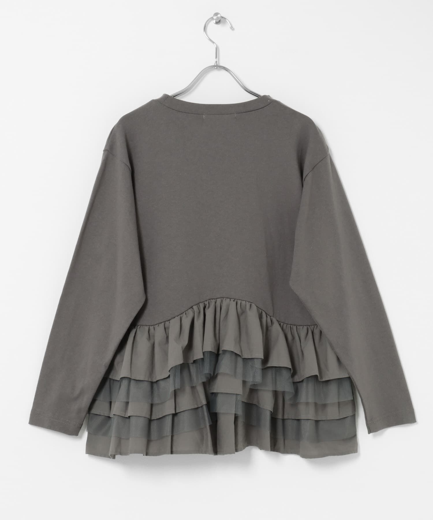 Sonny Label 「『WEB限定』ペプラムチュールフリルカットソー」|Tシャツ・カットソー|