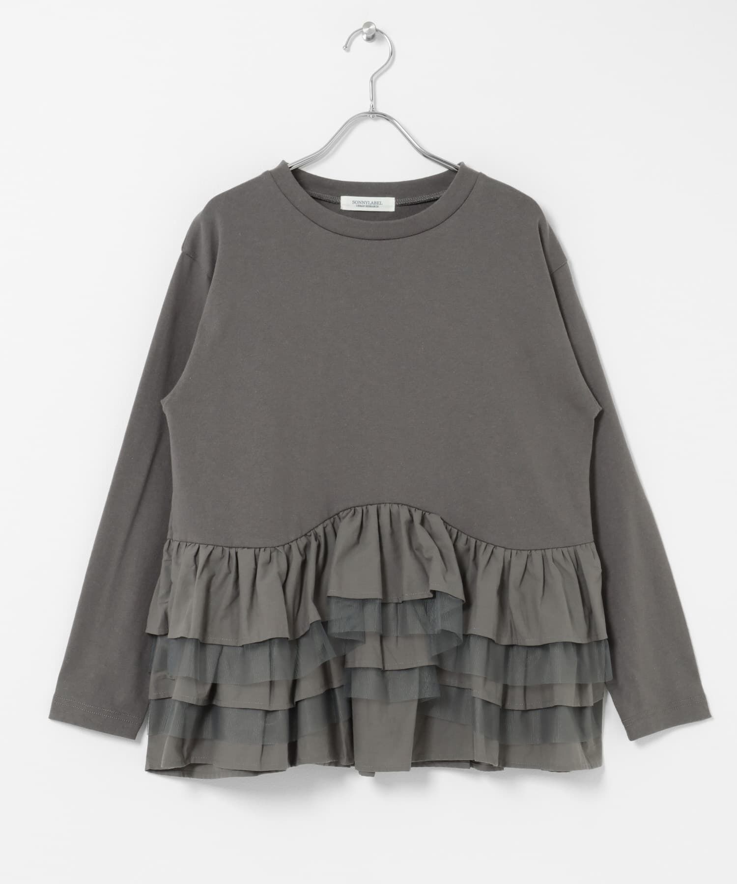 Sonny Label 「『WEB限定』ペプラムチュールフリルカットソー」|Tシャツ・カットソー|