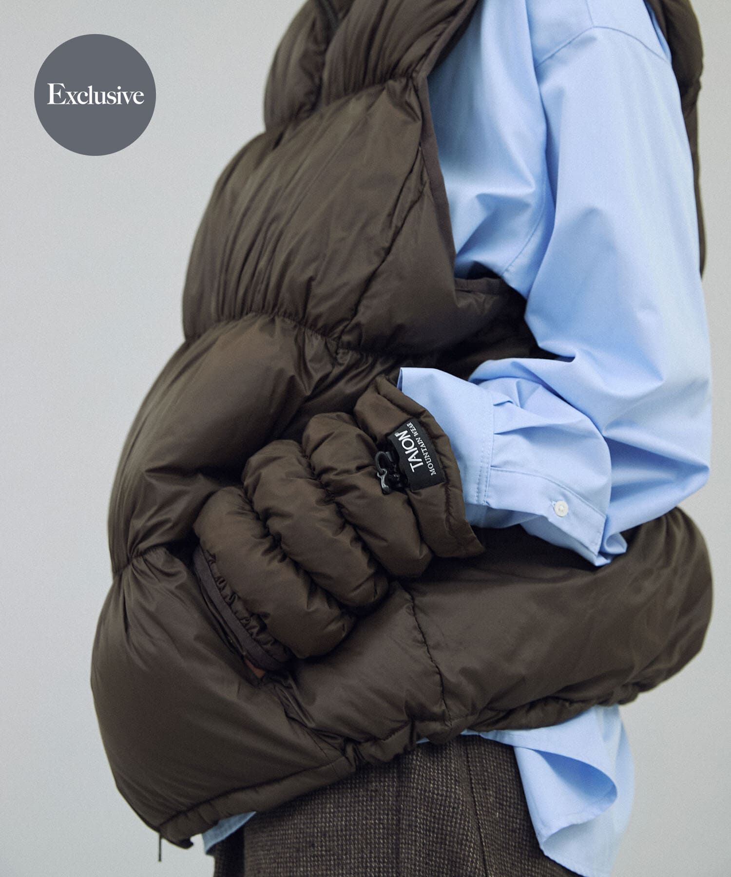 SENSE OF PLACE by URBAN RESEARCH「『別注』TAION&times;SENSE OF PLACE　ダウングローブ」|手袋|ダークブラウン