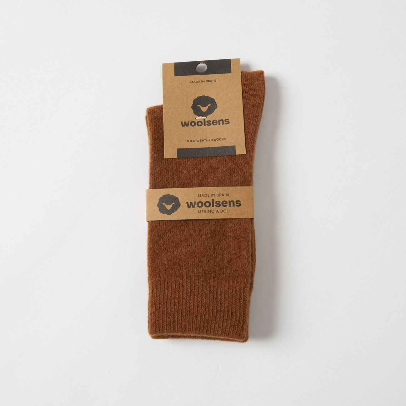  「Woolsens WOOL TWO LINE SOCKS」|ソックス|キャメル