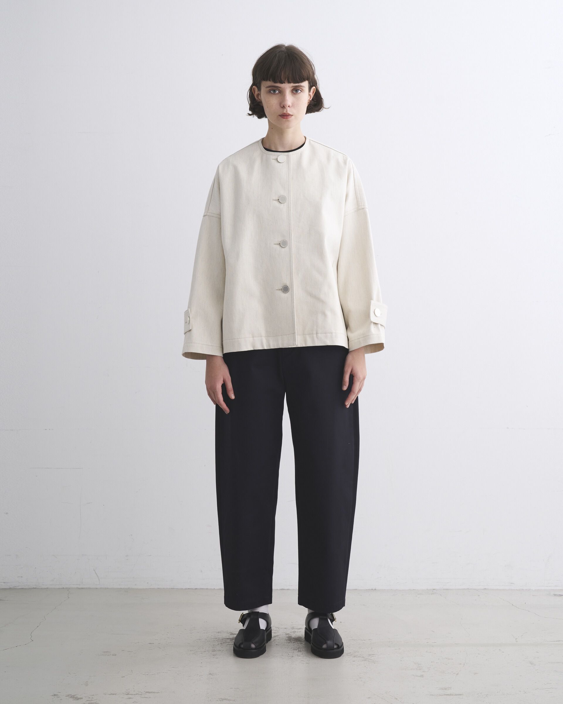 Traditional Weatherwear「MALTON NO COLLAR SHORT DENIM」|その他|