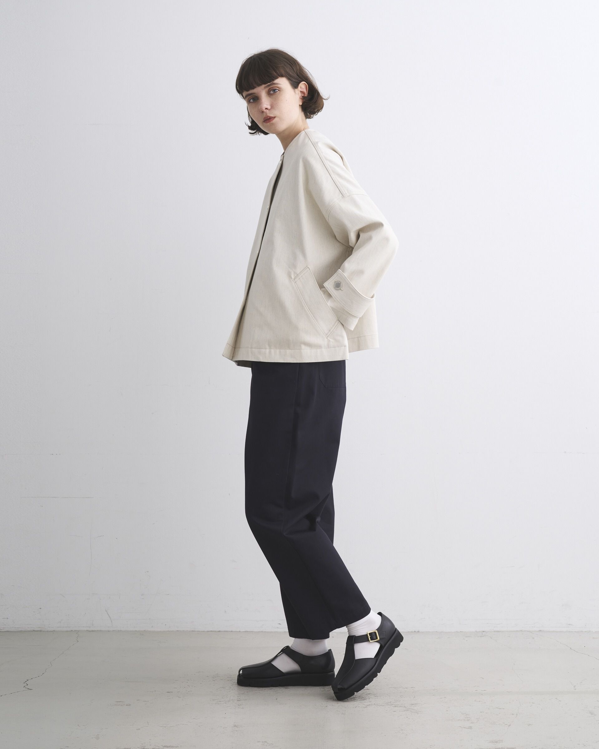 Traditional Weatherwear「MALTON NO COLLAR SHORT DENIM」|その他|