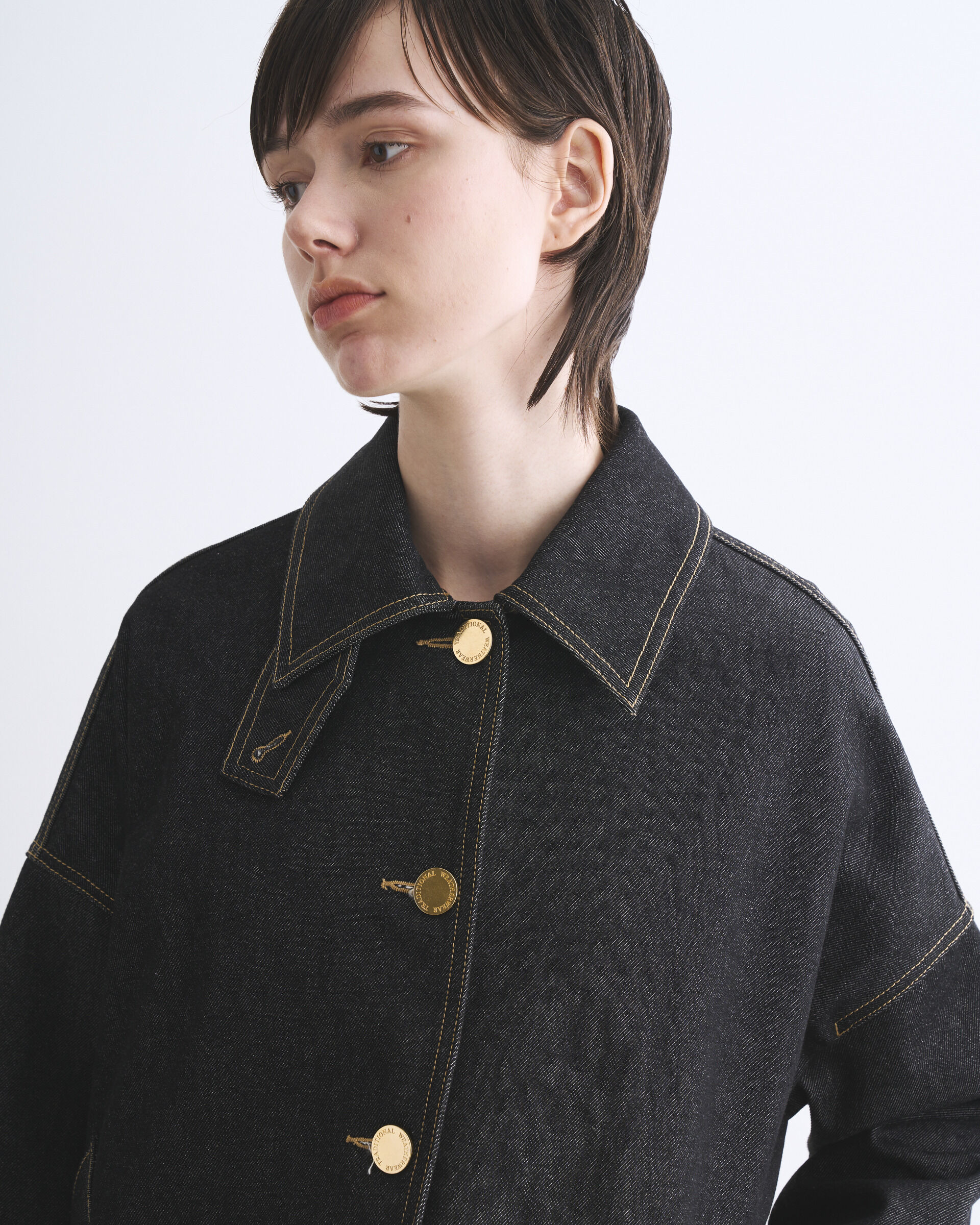 Traditional Weatherwear「MALTON BUTTON THROUGH SHORT DENIM」|その他|