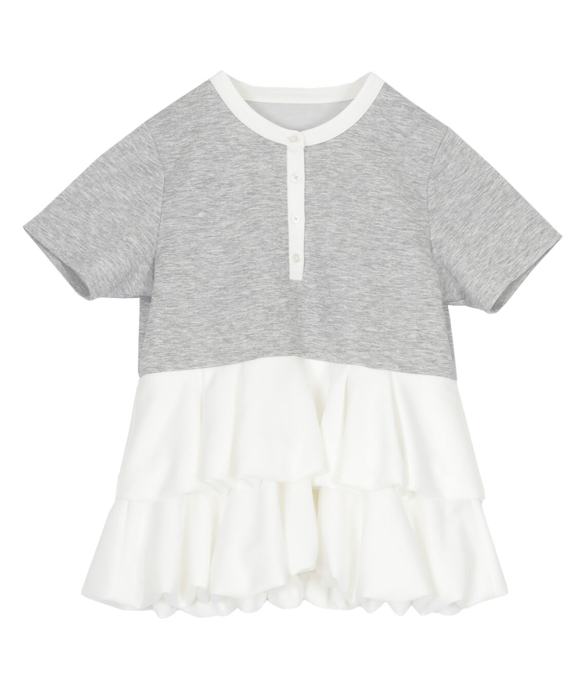 titivate「ヘンリーネックバルーンペプラムトップス」|Tシャツ・カットソー|